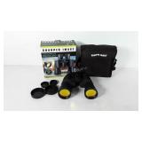 Sharper image binoculars in box, includes lens