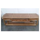 Coffee Table, maple with birds eye styling on