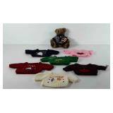 Hug fun teddy bear with monthly sweaters,