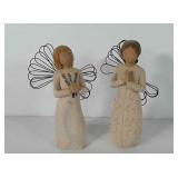 Two willow tree angel figurines, "Angel of