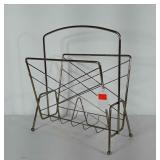 Mid century modern wire media / magazine rack.