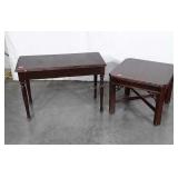 Two pc Furniture Lot, Living Room Side Table, and
