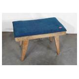 Vanity Stool, 60s era Style, blond type