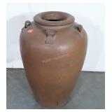Large Pottery Flower Urn, about 16" dia x 26"
