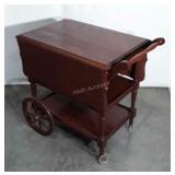 Tea Service Cart. Lovely drop leaf cart. Ready to