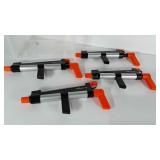 4 marshmallow raider guns in storage tote without