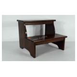 Wooden 2-step step stool. Stands 14" tall. Each