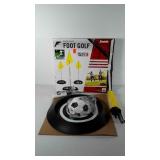 Backyard foot golf in box, includes targets,