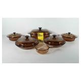Vision glass cookware, includes casserole dishes