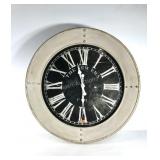 Large decor wall clock, battery operated, 37"