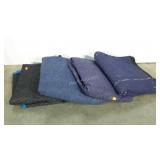 Four moving b8lankets, used condition, holes and