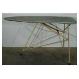 Ironing board, folds, damage as shown