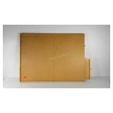 Puzzling board with four storage drawers, 36x27