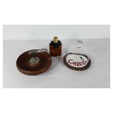 Nut bowl with built in cracker, cheese board with