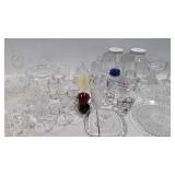 Glassware, bowls, shot glasses, jars, small