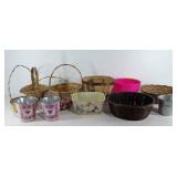 Group of baskets, easter baskets, apple basket,