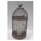 Birdcage style candle holder, 17 in tall