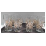 8 drinking glasses, 5.5 inches tall