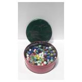 Cookie t i n of marbles