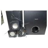 Philips 3-D blue ray player and speaker group,