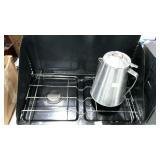 Camp stove with coffee pot, collapsible for