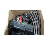 Toy train set with tracks, age wear as shown