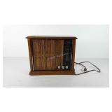 Zenith solid state table radio, powers up, 12" L