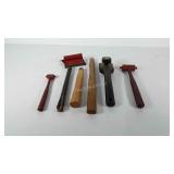 Tools, includes wooden handles for hammers, hand