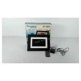 Panimage LED digital photo frame, 7", appears to