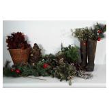 Mixed lot: boots (have been repaired),