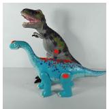 Toys, two dinosaurs, includes T-rex (18" Tall)