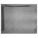 Cardboard Fabric cutting board. Has measurements