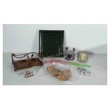 Homegoods: napkin holder with bird, candle