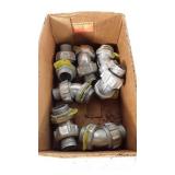 Box of plumbing hardware