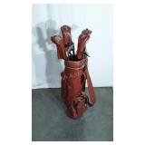 Macgregor club covers with a Golf Bag with misc.