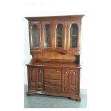 Thomasville two piece china cabinet. Glass upper