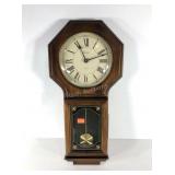 Bulova regulator wall clock, battery operated,