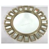 Starburst mirror, round beveled mirror with small