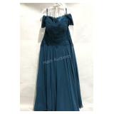 Mother of the Bride dress, size 14, teal colored