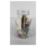 Golden Harvest Mason quart jar 3/4 full of