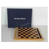 The Classic Collection wooden checkers board with