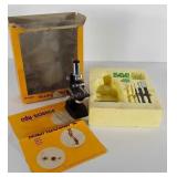 Vintage microscope set by edu-science,