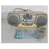 Sony radio, CD, and cassette player, CFD-V17,