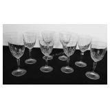 Set of 8 Luminare wine glasses, 7" tall