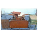 Project furniture lot. Drop-leaf table, chair,