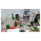 Large household group, glassware, plasticware,