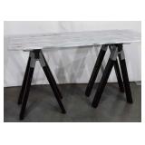 Country Craft Style Furniture, Saw Horse Base