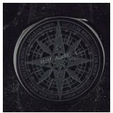 Size 10 stainless steel compass ring