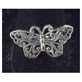 Size 9 Bali Sterling butterfly ring 7.3gr