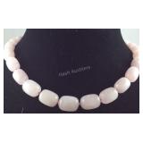 18in Galilea rose quartz bead necklace with